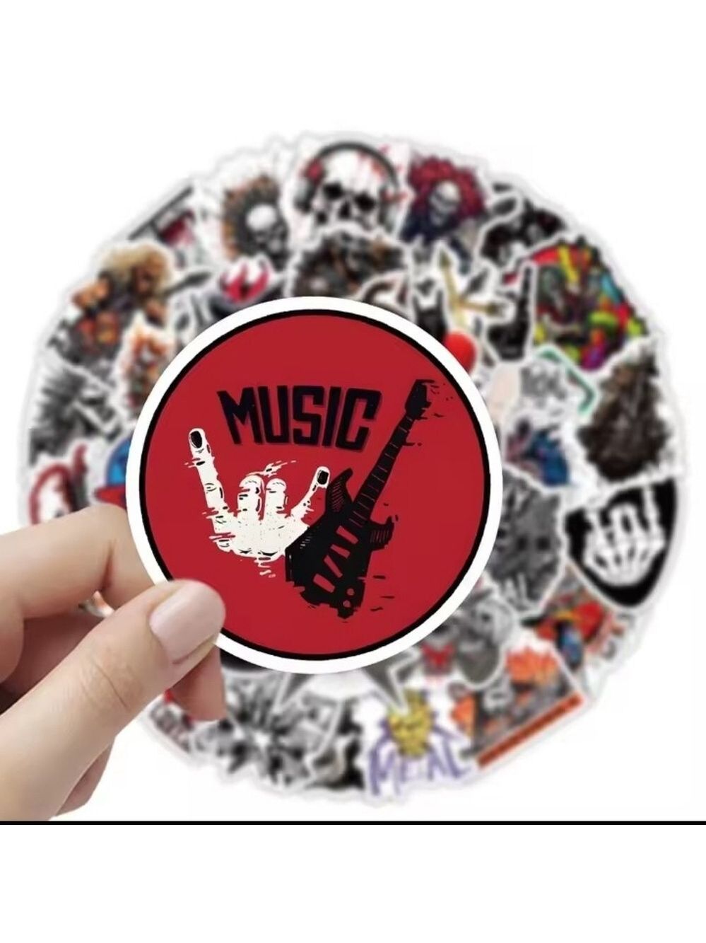 2/$10 25 Piece Heavy Metal Rocker Punk Sticker Set - Picture 5 of 5